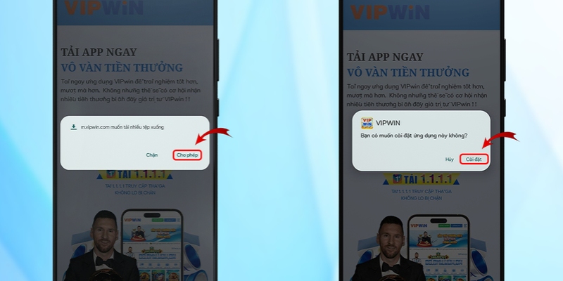 Mở app và đăng nhập